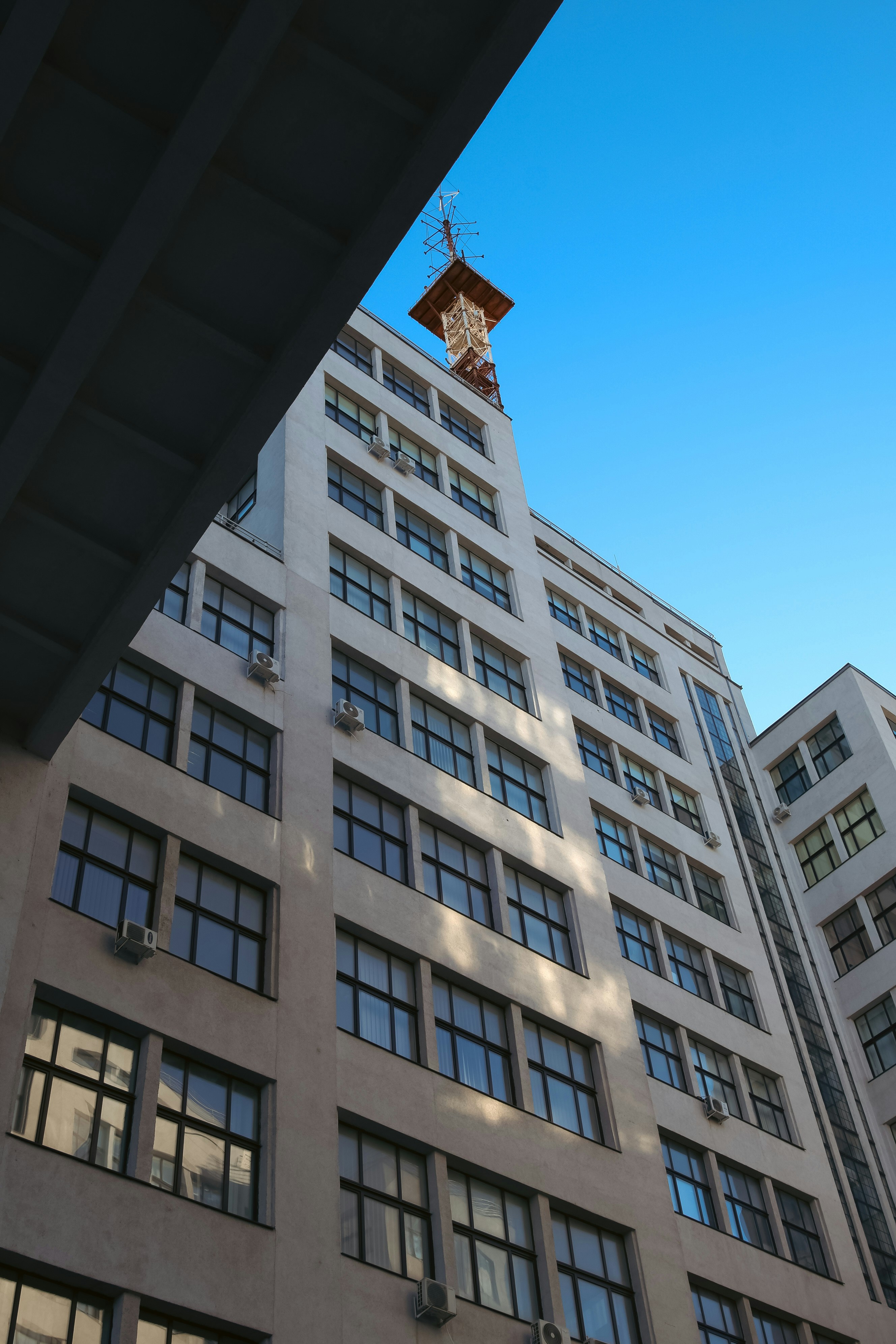 A modern cityscape representing property development